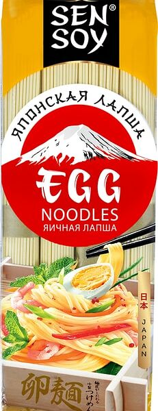 Лапша Sen Soy Premium Egg Noodles яичная 300г