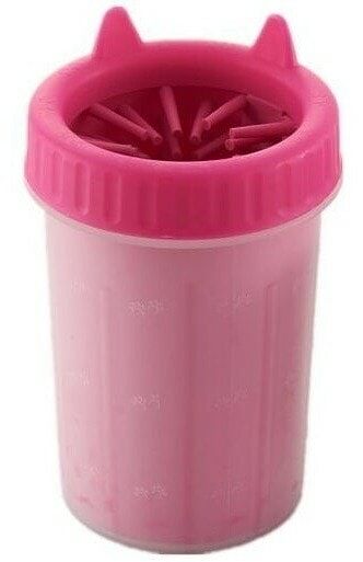 Лапомойка для собак Homepet средняя малиновая