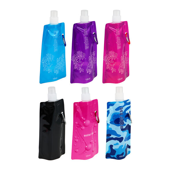 Руссо туристо фляжка складная с карабином 380 мл, пвх, 6 цветов