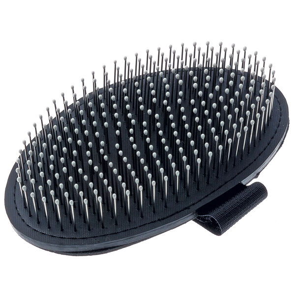 Щетка резиновая (мет.зуб) на руку с каплей DeLIGHT 