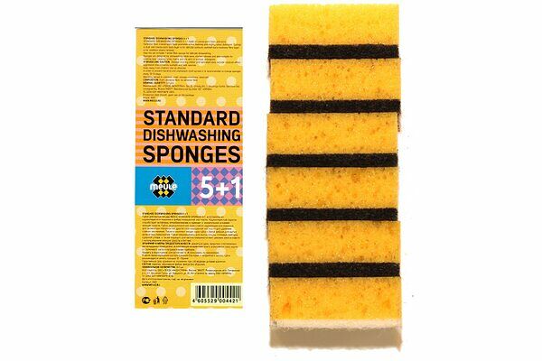 Губки для мытья посуды Meule Standart 5+ 89х56х33 мм