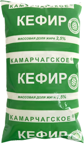 

Кефир Камарчагское 2.5% 1 л