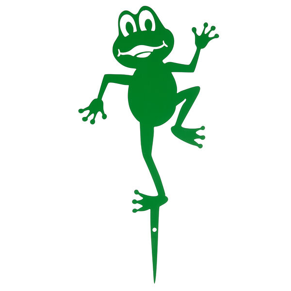 Фигура садовая лягушка малая, металл, 27 см