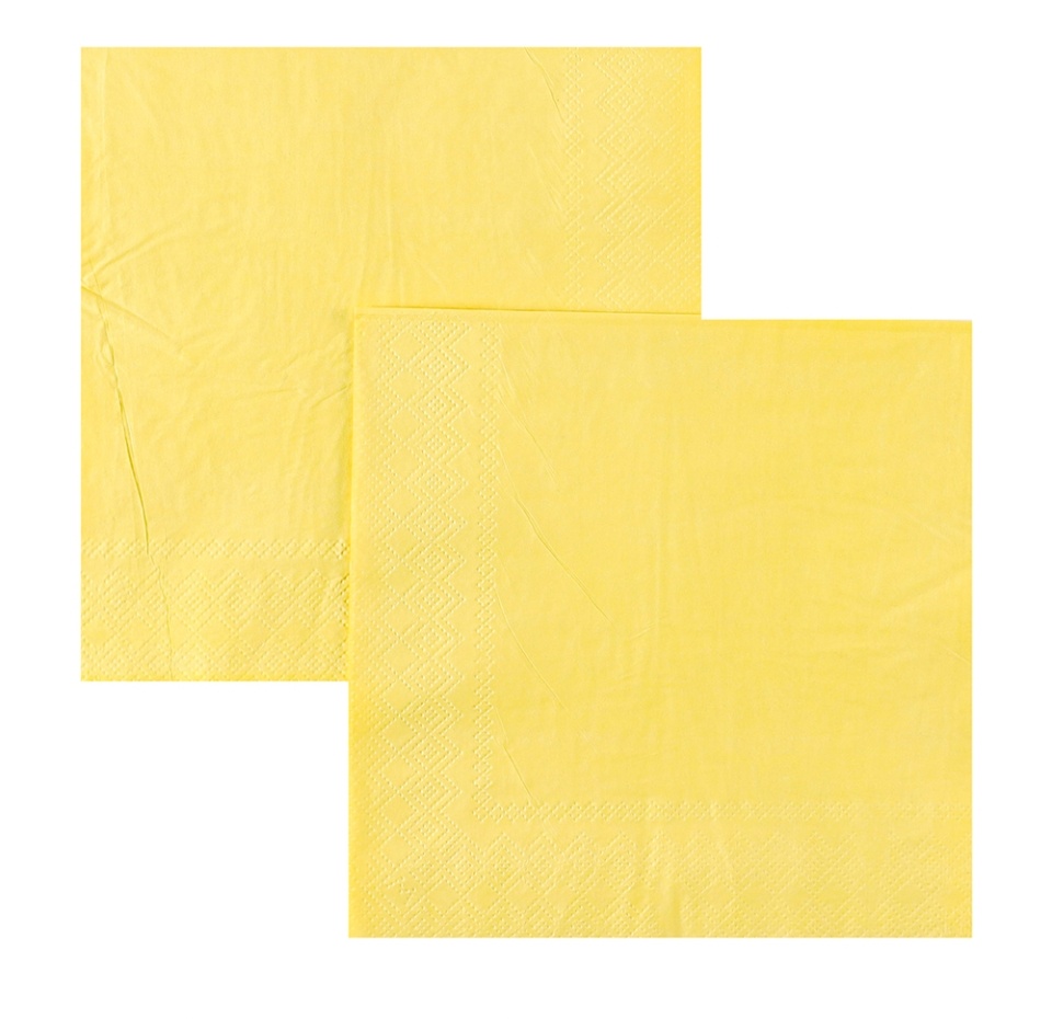 

Салфетка "весёлая затея" Пастель желтая 33см 12 шт, Китай