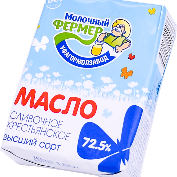 Масло сливочное Молочный фермер Крестьянское 72.5%