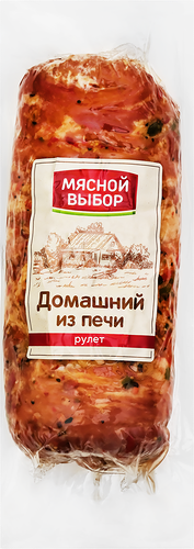 Рулет Мясной выбор Домашний из печи копчено-вареный вес до 400 г