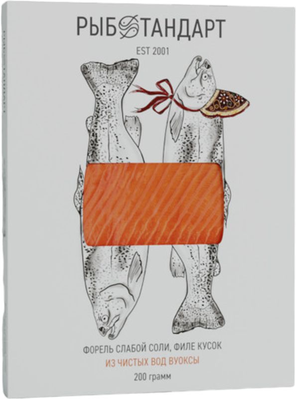 

Форель Рыбстандарт филе-кусок слабосоленая 200 г