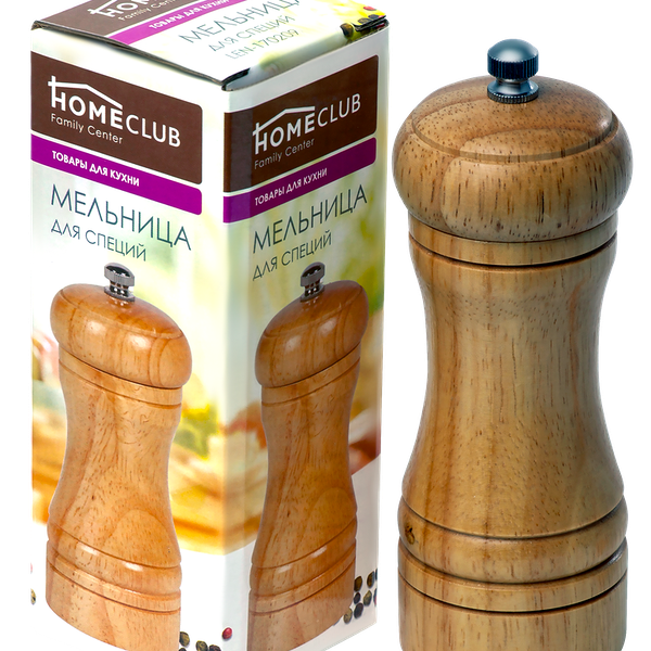 Мельница для специй HOMECLUB дерево