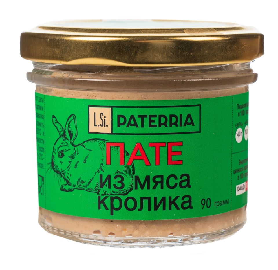 

Пате из мяса кролика, Paterria, 90 г, Россия