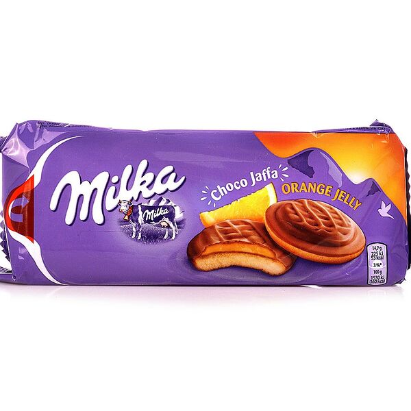 Печенье Milka Choco Jaffa с апельсиновым желе 147 г