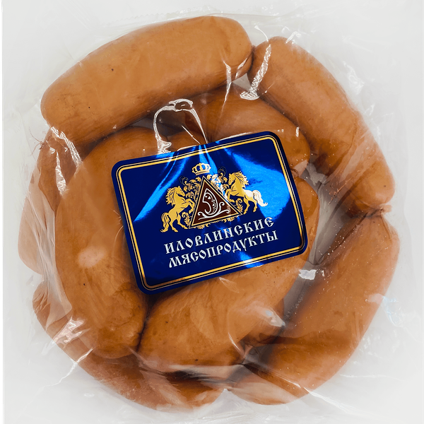 Сардельки ИЛОВЛИНСКИЕ МЯСОПРОДУКТЫ Особые с дымком вес до 1.2кг