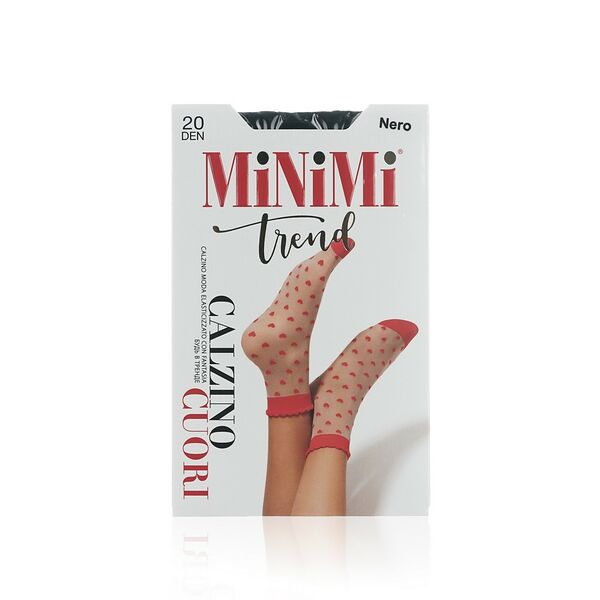 Женские капроновые носки Minimi Cuori 20den Nero