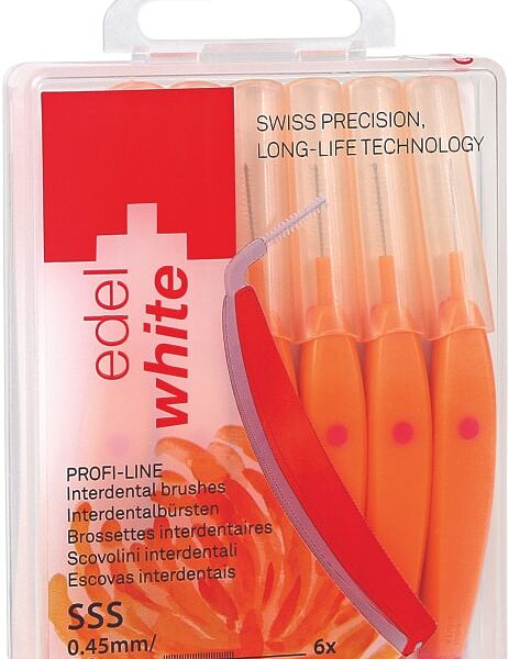 Ершик межзубный Edel+White Profi-Line SSS 0.45мм с защитными колпачками 6шт