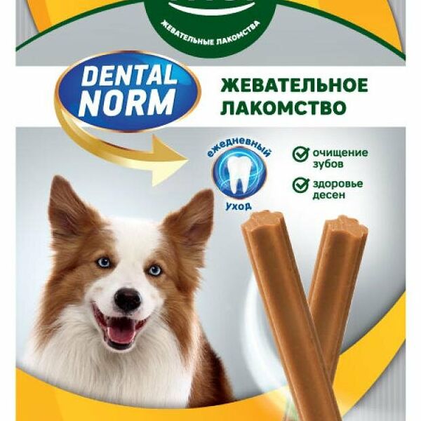 Лакомство для собак Triol Dental norm палочки жевательные 6 шт