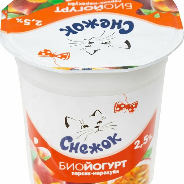 Биойогурт Снежок персик-маракуйя 2.5%