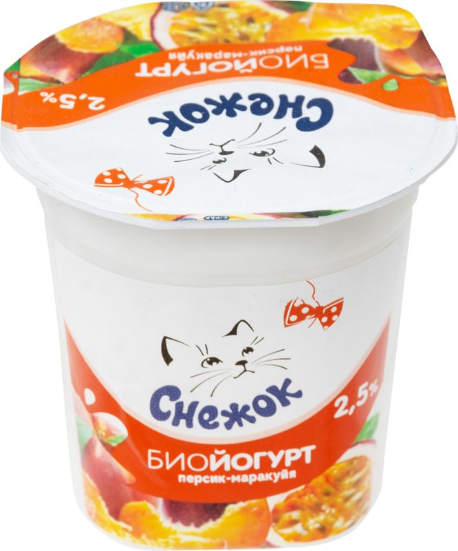 

Биойогурт Снежок персик-маракуйя 2.5 % 120 г