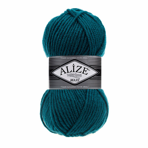 Пряжа ALIZE 'Superlana maxi' 100гр. 100м. (75% акрил, 25%шерсть) ТУ(212 морская волна)
