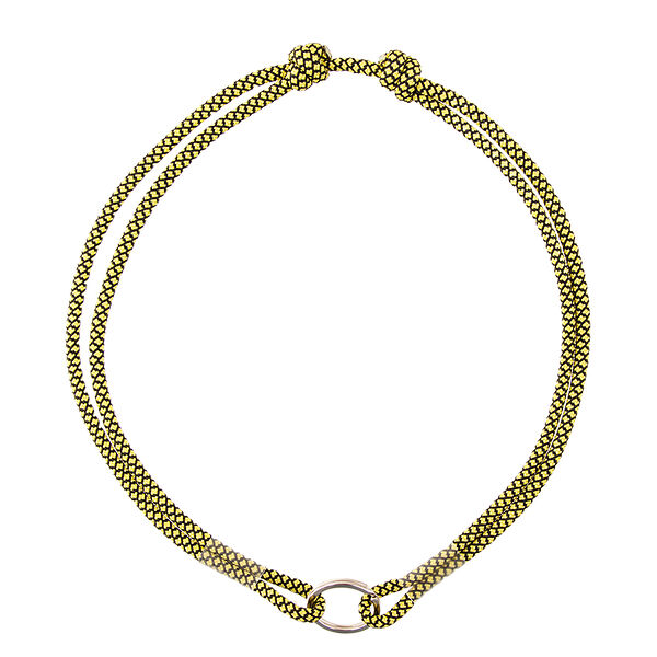 Шнурок для адресника из парашютного паракорда, размер 45-75 см желтый