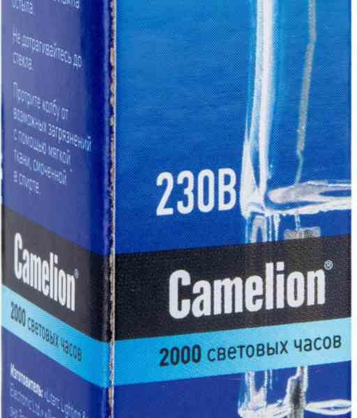 Лампа галогенная Camelion G9 CL, 40 Вт