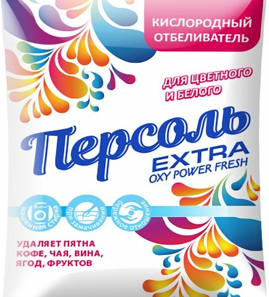 Отбеливатель Персоль Extra кислородный для цветного и белого 400г