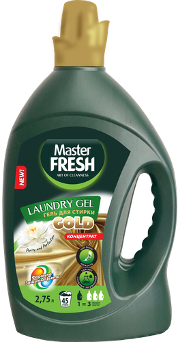

Гель для стирки Master Fresh GOLD формула защиты цвета универсальный, 2.75 л