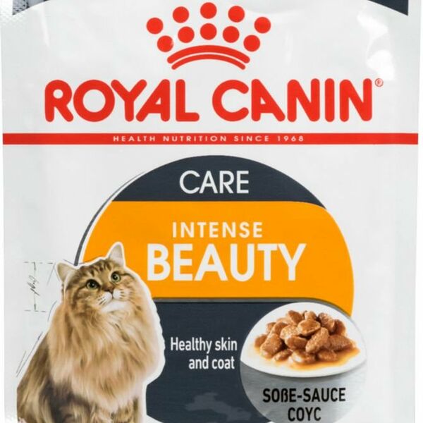 Корм для кошек Intense Beauty пауч для красоты шерсти в соусе ТМ Royal Canin (Роял Канин)