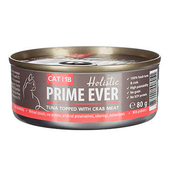 Консервы для кошек Тунец с крабом в желе, 80г