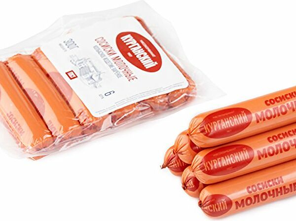 Сосиски Курганский МК Молочные вареные 270г