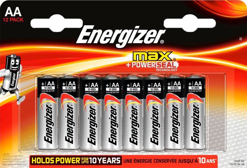 

Батарейки Energizer Max + Power Seal AA, 12 шт.