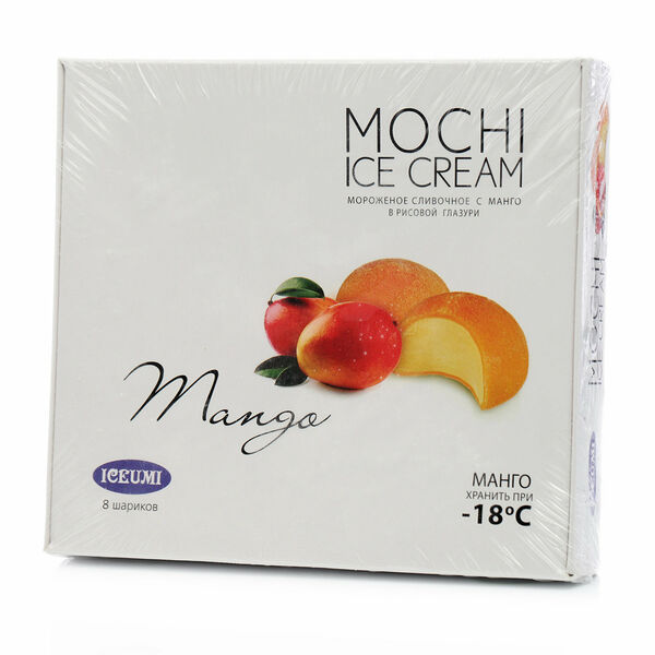 Мороженое Mochi (Моджи) сливочное с манго в рисовой глазури ТМ Iceumi (Айсуми)