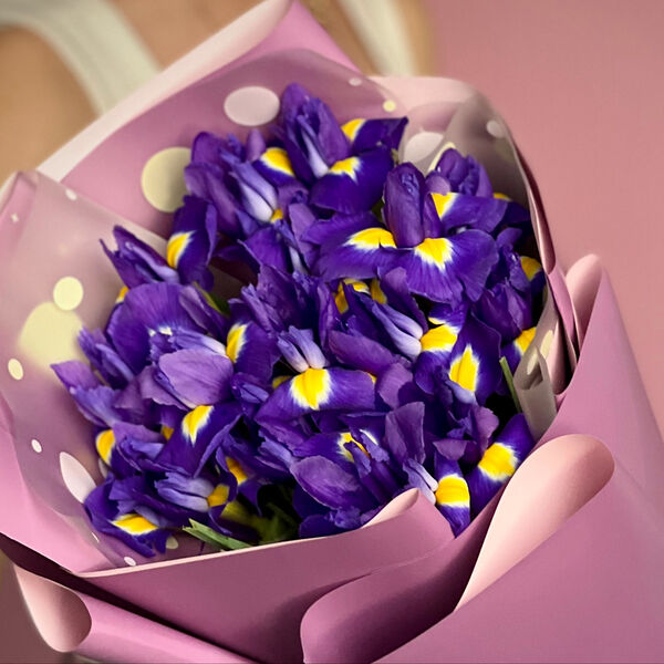 Букет из 15 ирисов