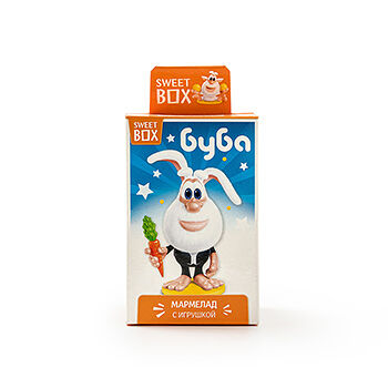 Пастилки фруктовые Sweet Box Буба без сахара с игрушкой 10г в коробке, Россия