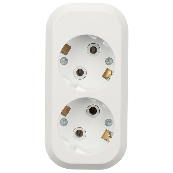 Колодка РЕАЛЬНАЯ ЭЛЕКТРИКА 2 гнезда, 16А