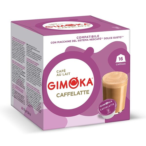Капсулы формата Dolce Gusto Gimoka Caffelatte 16 капсул 160г, Италия