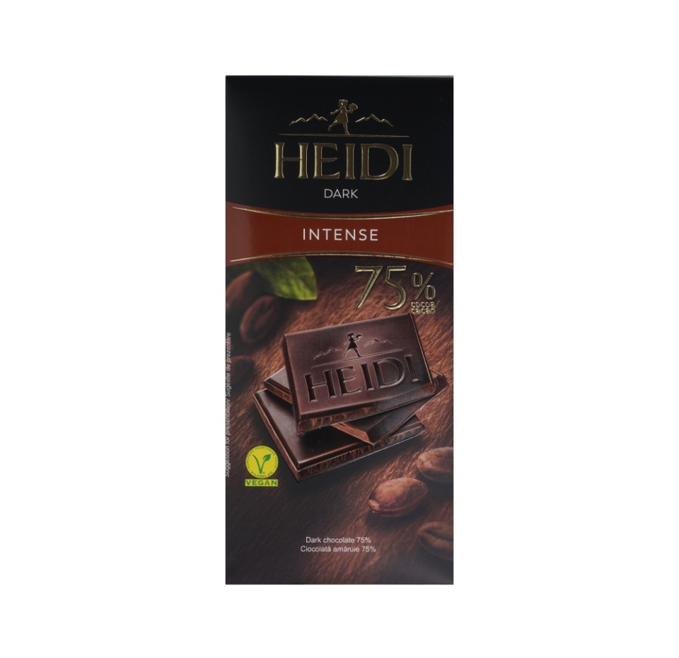 

Шоколад темный Heidi Dark Intense 75% 80 г