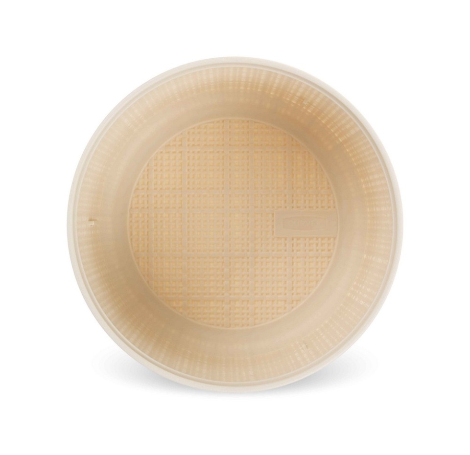 

Коробка круглая Curver Jute с крышкой кремовый 2 л