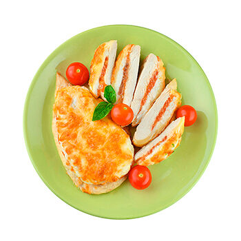 Готовое блюдо Филе куриное запеченое с помидорами под сырной корочкой