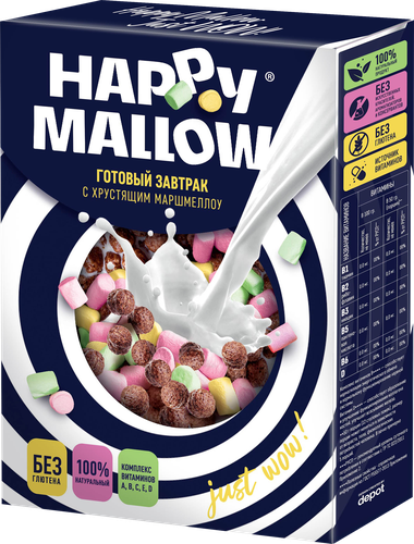 

Готовый завтрак Happy Mallow с маршмеллоу 240 г