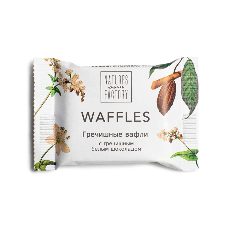 

Вафли Nature’s own factory Гречишные с гречишным белым шоколадом, 20г