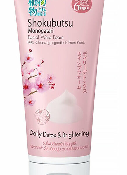 Пенка-детокс Shokubutsu Monogatari для умывания с сакурой 100 мл