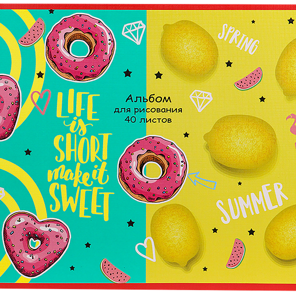 Альбом для рисования PROF-PRESS А4, 40 листов