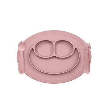 Набор посуды для малышей Mini Feeding Set (Blush), Ezpz, нежно-розовый, США