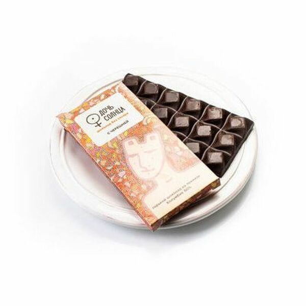 Шоколад ремесленный горький с черешней на пекмезе