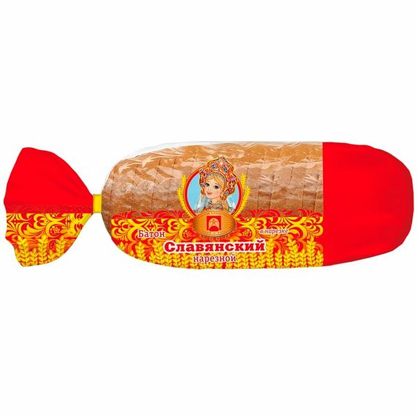 Батон Псковский ХК Славянский нарезка 350г