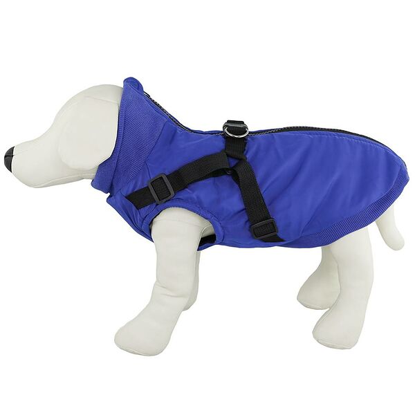 Жилет для собак НЕ ОДИН ДОМА Защита, темно-синий, M