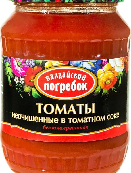 Томаты Валдайский Погребок неочищенные в томатном соке 660г