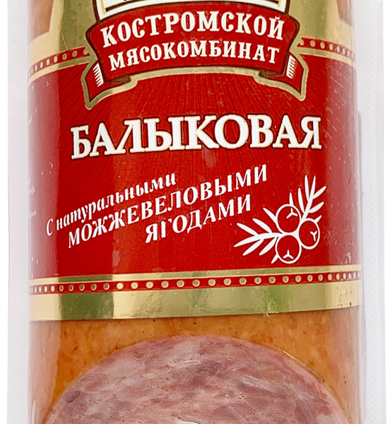 Колбаса полукопчёная Костромской МК Балыковая категории Б, 300 г