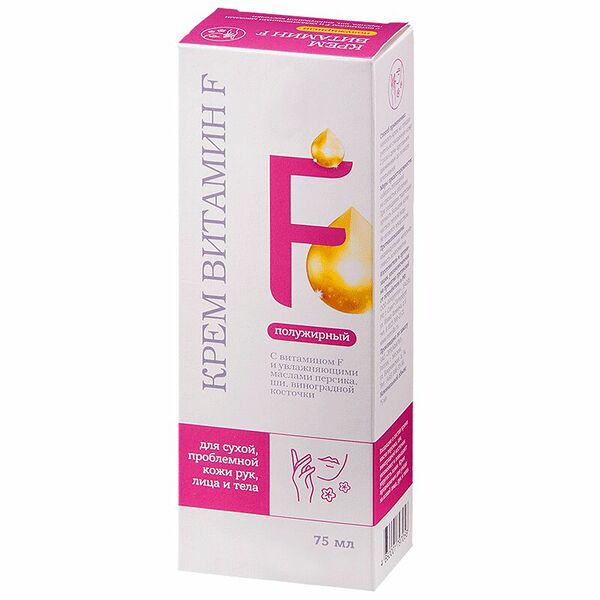 Крем Витамин F полужирный для сухой проблемной кожи 75 мл
