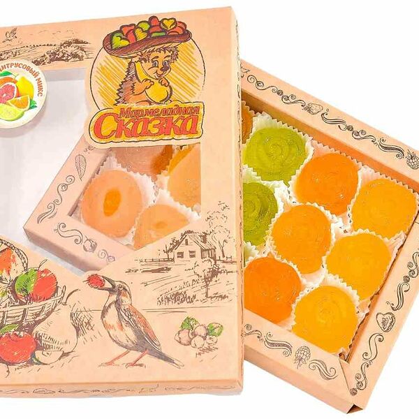 Мармелад желейный формовой Мармеладная сказка Цитрусовый микс