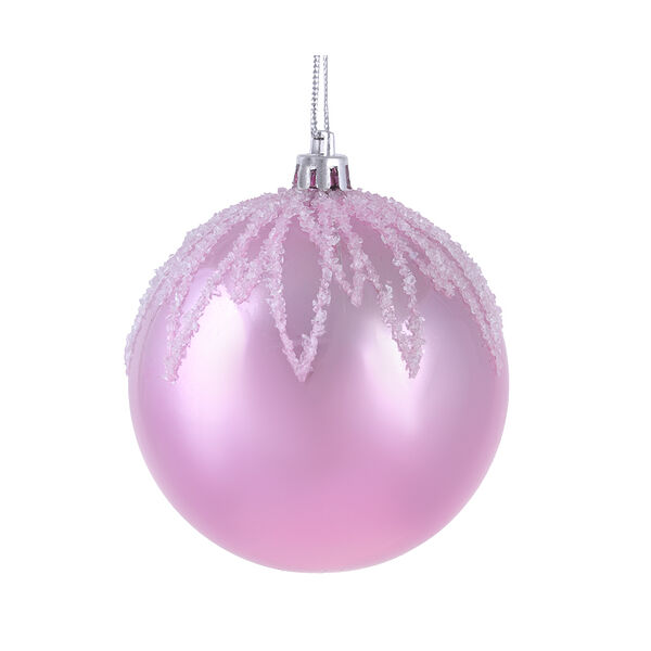 Сноу бум шар 8 см, 2 цвета, пластик, арт.23-49